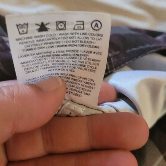 Nike 6.0 Men's Plaid Cargo Pockets Board Shorts Swim Trunks Size 33 Surf Beach - Picture 8 of 10